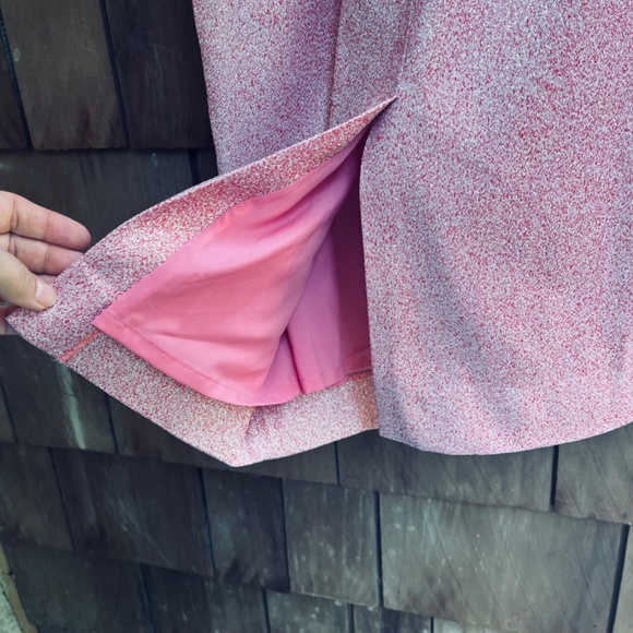 $720 Rickie Freeman by Teri Jon Women's Pink Metallic One-Shoulder Dress Size 4 - Picture 14 of 16